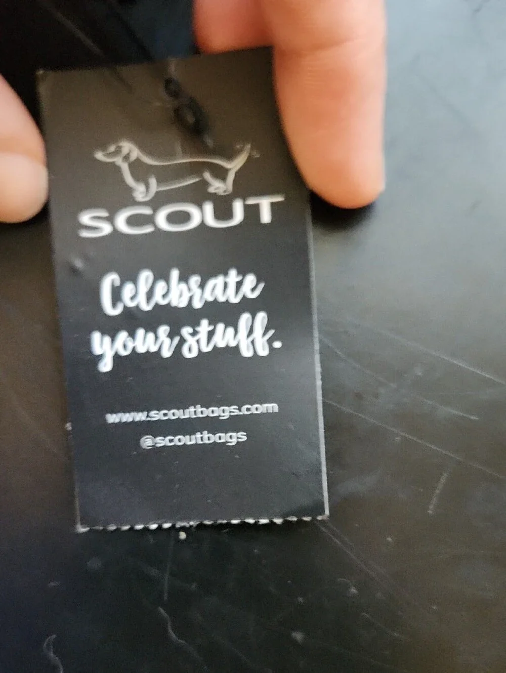 Scout Black Textured Zip-Around Wallet